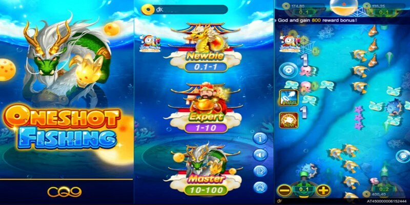 Bắn Cá Oneshot Fishing Vuabai9 | Triệu hồi Rồng Thần, nhận thưởng 1000X 2 Bảng thưởng trong Bắn Cá Oneshot Fishing tại Vuabai9